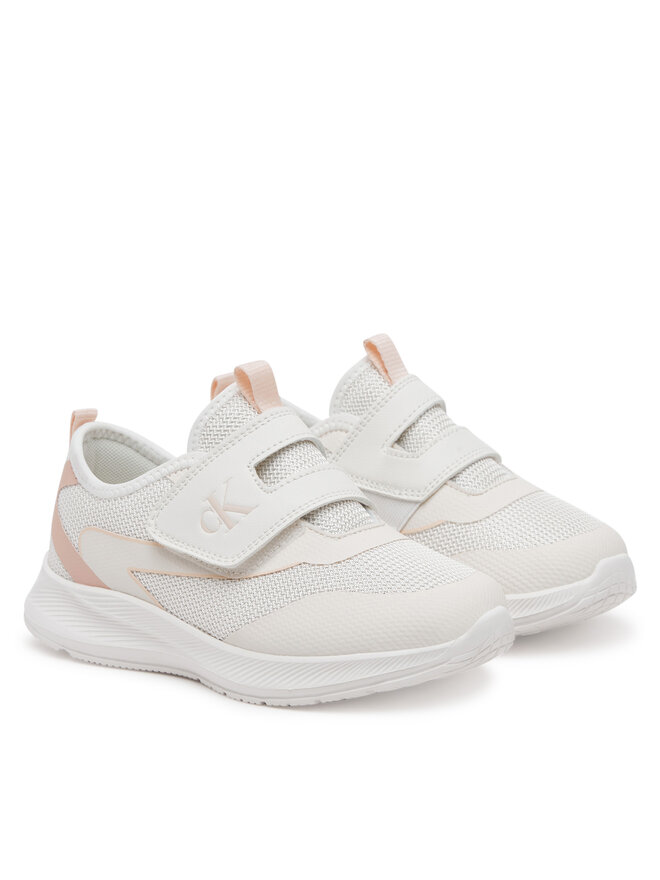 Calvin Klein Jeans Sneakersy Calvin Klein Jeans Low Cut Velcro V1A9-82026-1697A S Biały