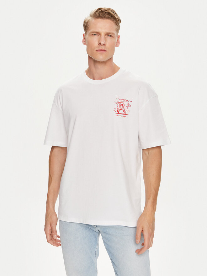 Jack&Jones Jack&Jones T-Shirt Bradley 12264405 Λευκό Wide Fit