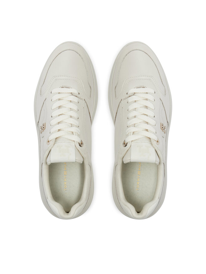 Tommy Hilfiger Снікерcи Tommy Hilfiger Lux Pointy Court Sneaker FW0FW07991 Écru