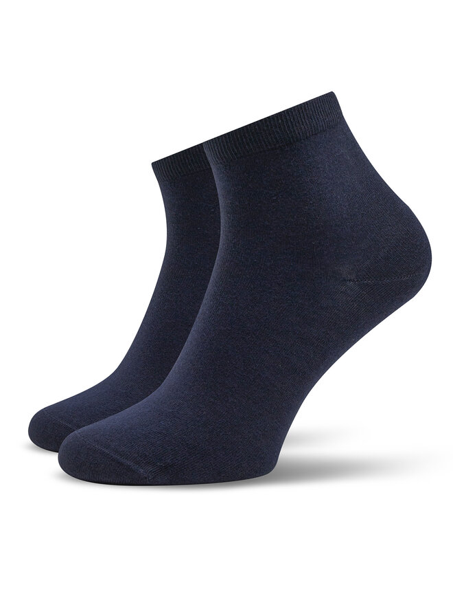 Tommy Hilfiger Súprava 2 párov kotníkových ponožiek dámskych Tommy Hilfiger Dobotex BV 373001001 Tmavomodrá