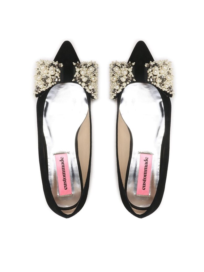 Custommade Balerina Custommade Annabellas Suede 999606020 Fekete