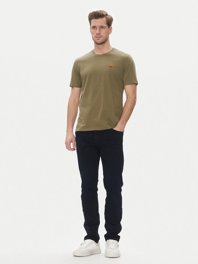 Aeronautica Militare Aeronautica Militare T-Shirt 251TS1580J372 Khakifarben Regular Fit