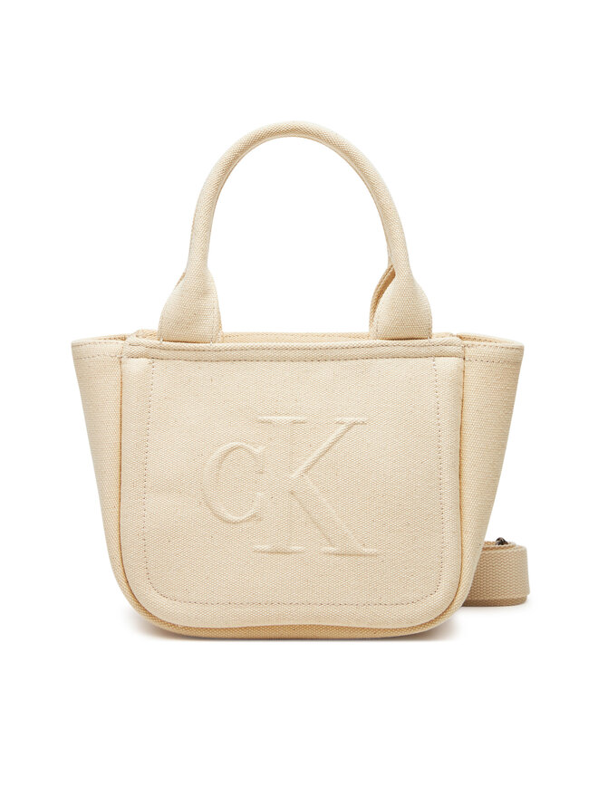 Calvin Klein Jeans Kabelka Calvin Klein Jeans Summer Canvas Mini Tote LV04K3160G Béžová
