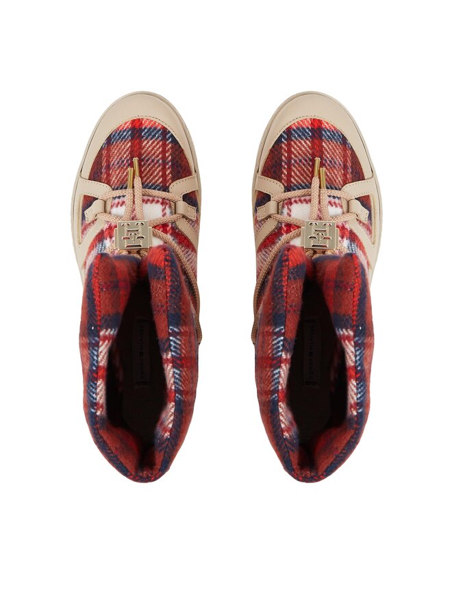 Tommy Hilfiger Botas de nieve Tommy Hilfiger Tartan Snowboot FW0FW07612 Beis