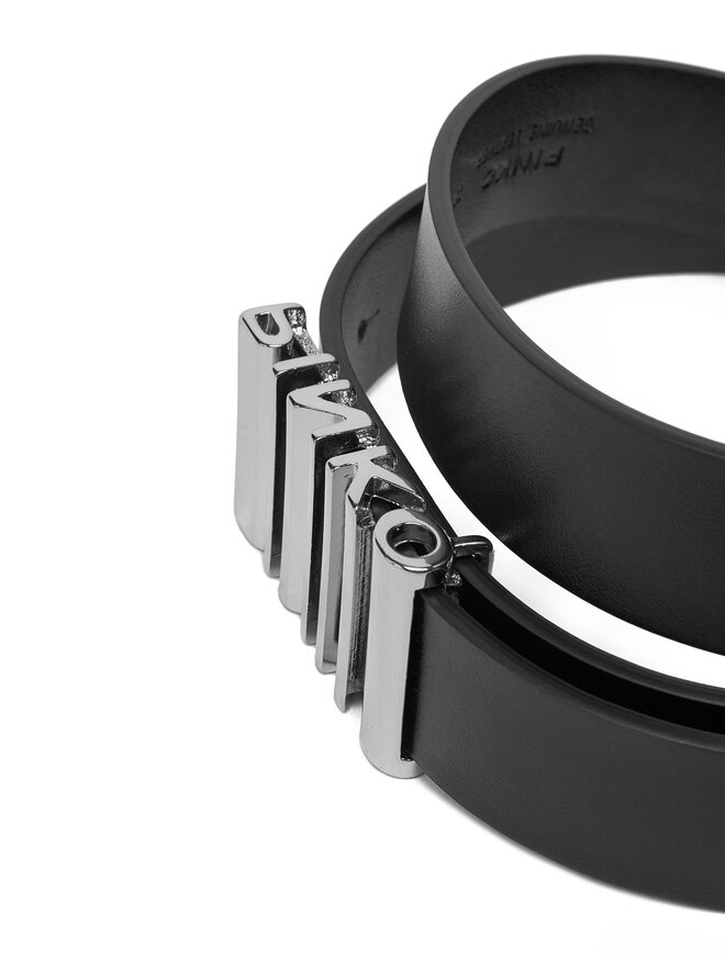 PINKO Női öv PINKO Lettering Belt 30mm 20251 PLT01 105209 A1AC Fekete