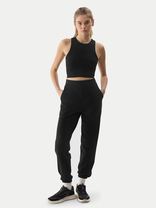 4F 4F Τοπ 4FWSS24TSLEF066 Μαύρο Slim Fit