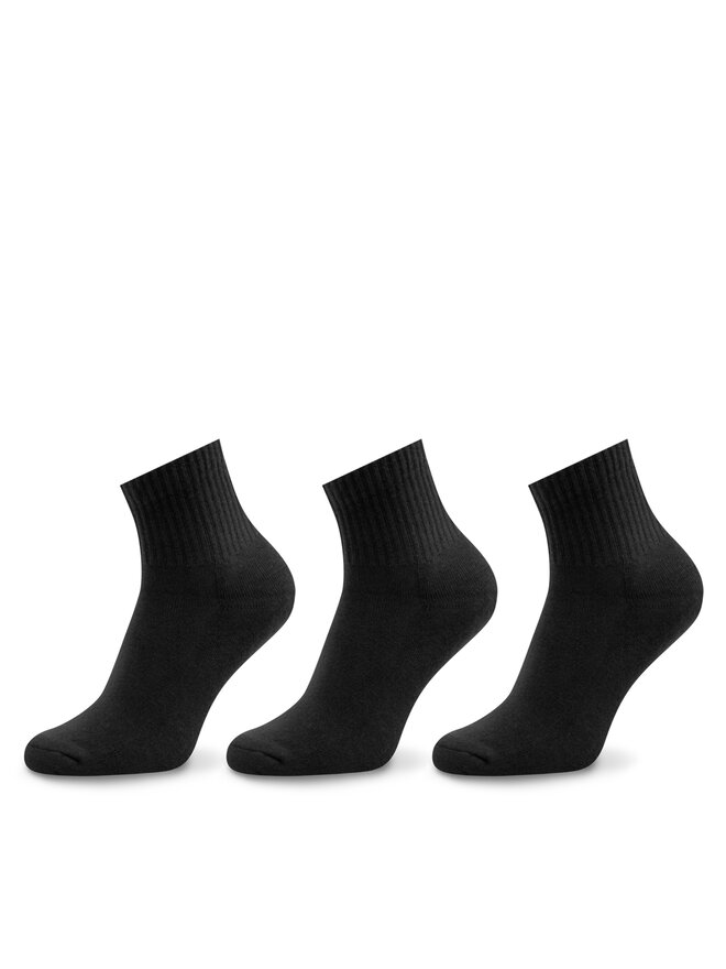 Vans Set 3 parov moških nizkih nogavic Vans Classic Ankle VN000FV7BLK1 Črna