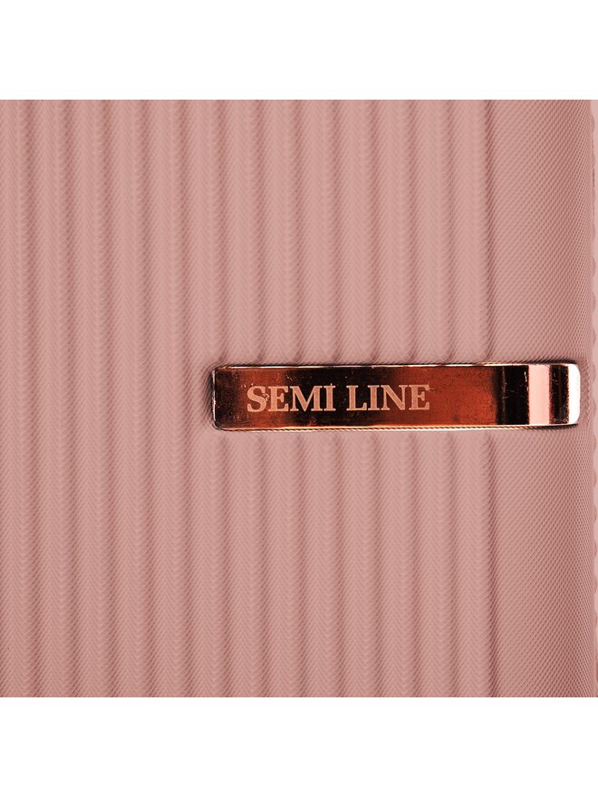 Semi Line Kabinový kufr Semi Line T5664-3 Růžová