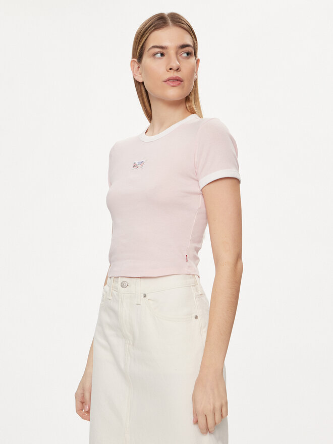 Levi's® Levi's® Camiseta Graphic Ringer A3523-0060 Rosa Slim Fit