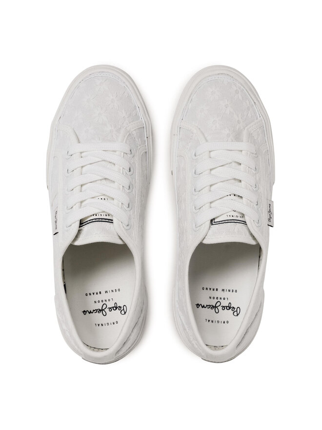 Pepe Jeans Кросівки Pepe Jeans Aberlady Lace PLS31153 Білий