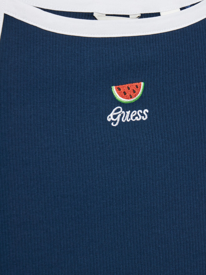 Guess Guess Top J5GI07 KCU20 Plava Slim Fit