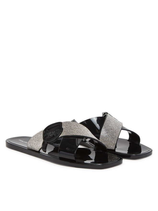 KARL LAGERFELD Papucs KARL LAGERFELD Jelly KL80004S Fekete