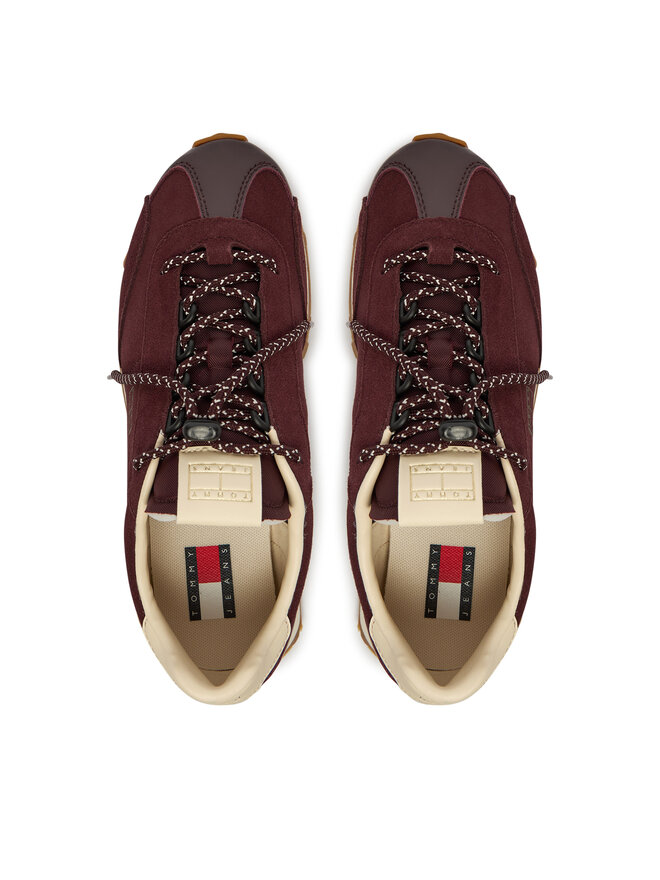 Tommy Jeans Sneakers Tommy Jeans Tjw Retro Archive Runner Suede EN0EN03125 Dunkelrot