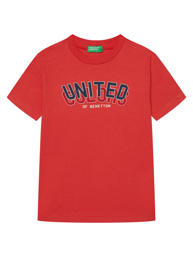 United Colors Of Benetton United Colors Of Benetton T-Shirt 3I1XC10N3 Rot Regular Fit