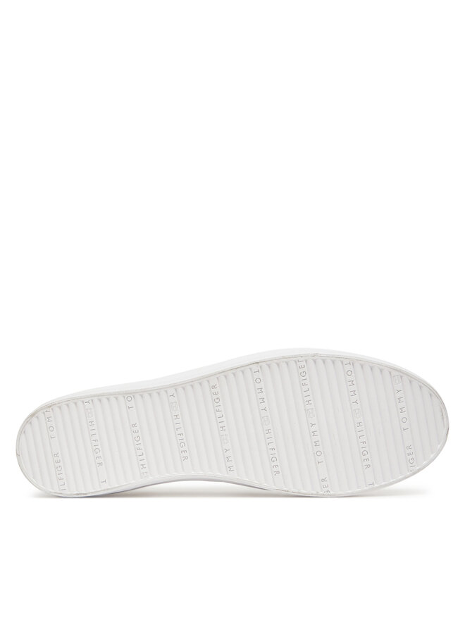Tommy Hilfiger Sneakers aus Stoff Tommy Hilfiger Vulc Canvas Slip-On Sneaker FW0FW08645 Weiß