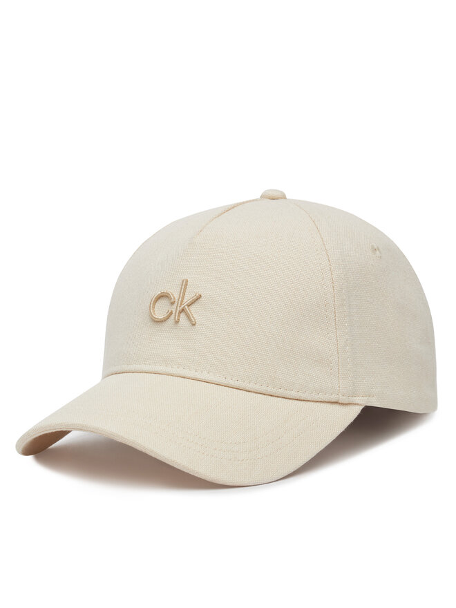 Calvin Klein Czapka z daszkiem Calvin Klein Raised Embroidery K60K613118 Écru