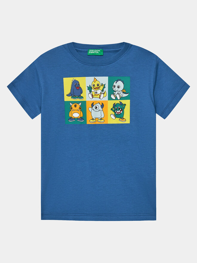United Colors Of Benetton United Colors Of Benetton T-shirt 3I1XG10DE Plava Regular Fit