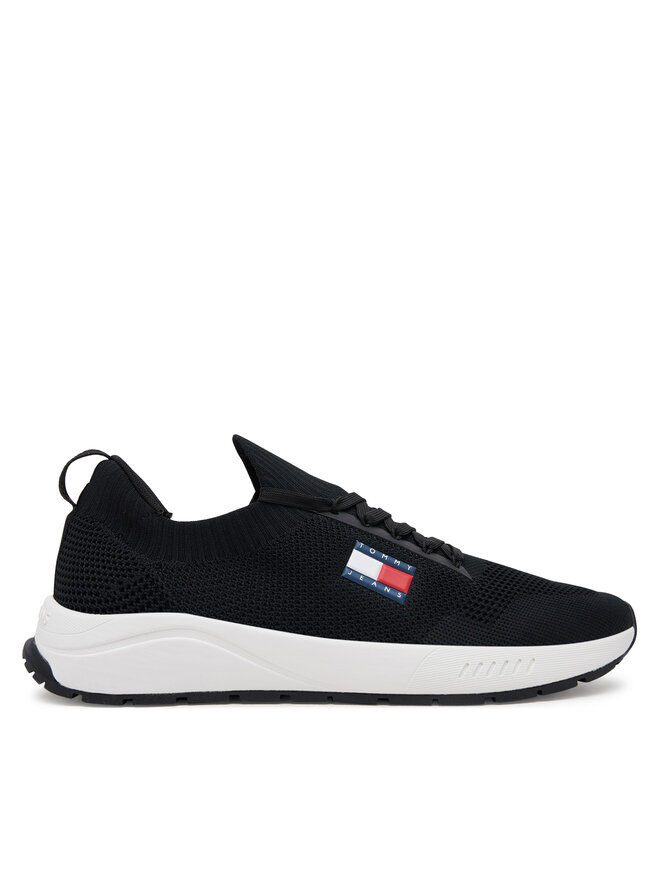 Tommy Jeans Sneakers Tommy Jeans Runner Kntitted EM0EM01555 Schwarz
