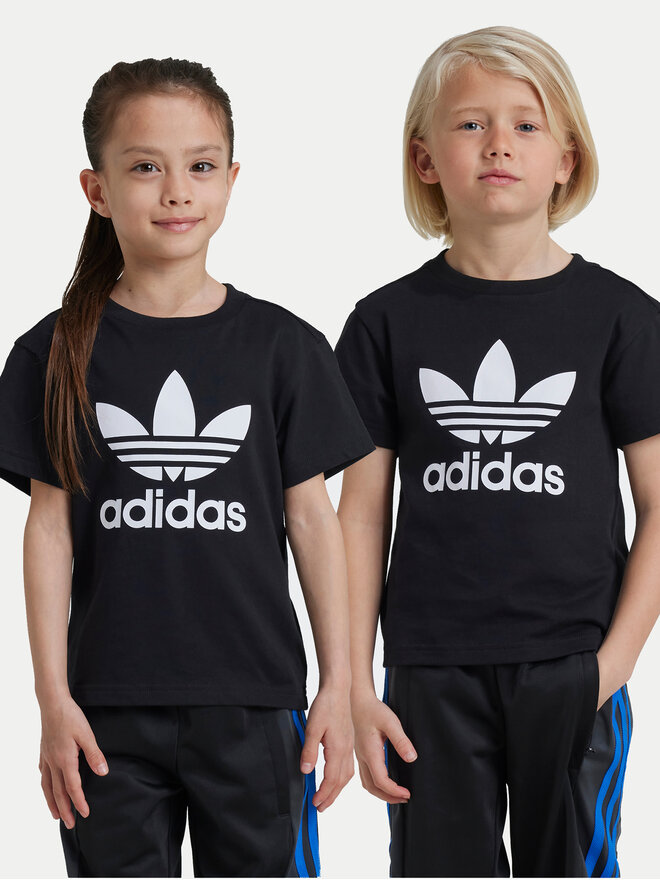 adidas adidas Marškinėliai adicolor Trefoil IY2385 Juoda Regular Fit