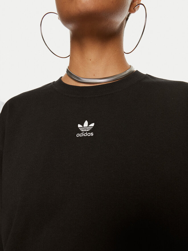 adidas adidas T-Shirt Essentials Boyfriend IY7321 Μαύρο Oversize