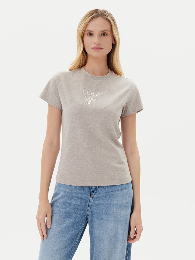 Guess Guess Camiseta V4YI21 KCDH1 Gris Slim Fit