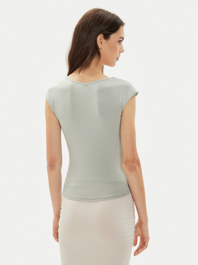 Gina Tricot Gina Tricot Felső 23171 Szürke Slim Fit