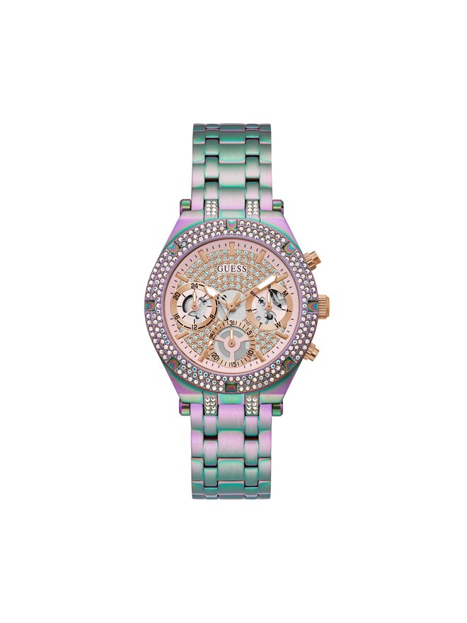 Guess Damenuhr Guess Heiress Rainbow GW0440L3 Rosa