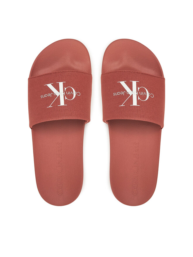 Calvin Klein Jeans Papucs Calvin Klein Jeans Slide Monogram Cv YM0YM01271 Koral