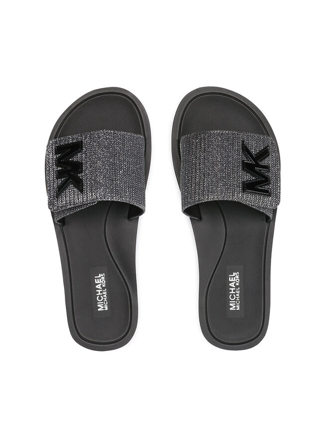 MICHAEL Michael Kors Pantoletten MICHAEL Michael Kors Mk Platform Slide 40S1MKFA1D Silberfarben