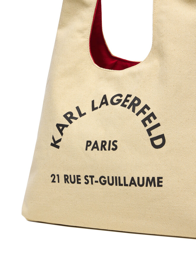 KARL LAGERFELD Ročna torba KARL LAGERFELD B1W50015 Bež