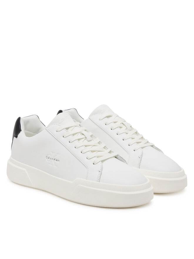 Calvin Klein Сникърси Calvin Klein Chunky Cupsole Laceup Lth YM0YM01344 Бял