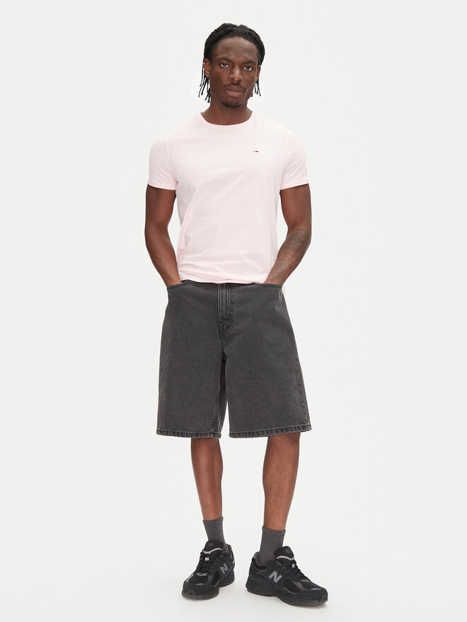 Tommy Jeans Tommy Jeans Marškinėliai DM0DM04411 Rožinė Slim Fit