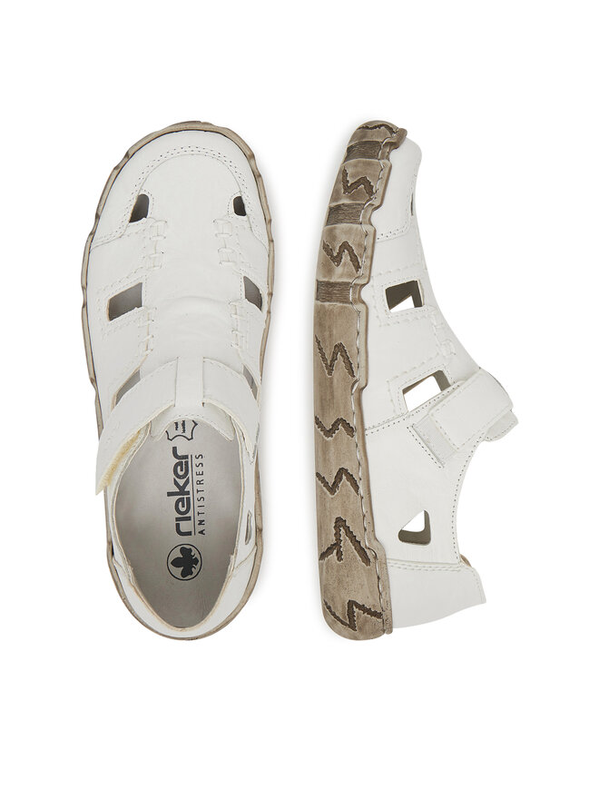 Rieker Pantofi Rieker L0362-80 Alb