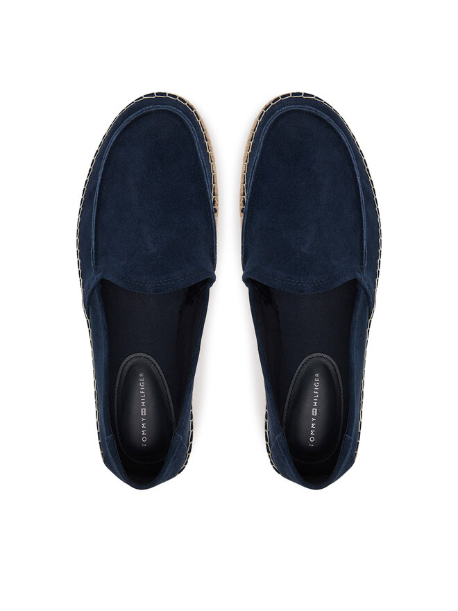Tommy Hilfiger Espadryle Tommy Hilfiger Hilfiger Flex Espa Suede Loafer FM0FM05392 Granatowy