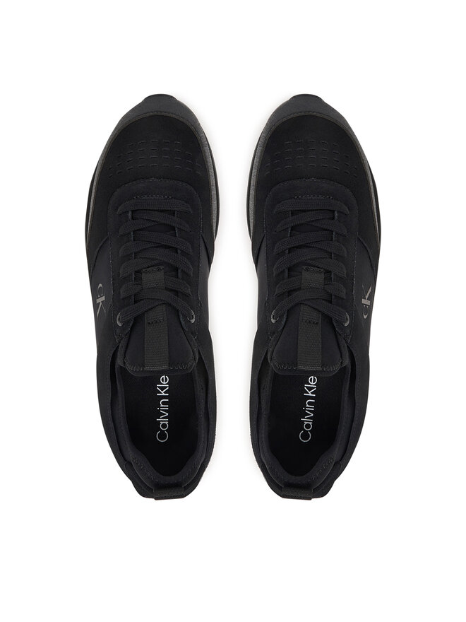 Calvin Klein Sneakers Calvin Klein Retro Runner Sock Laceup Mix HM0HM02305 Schwarz