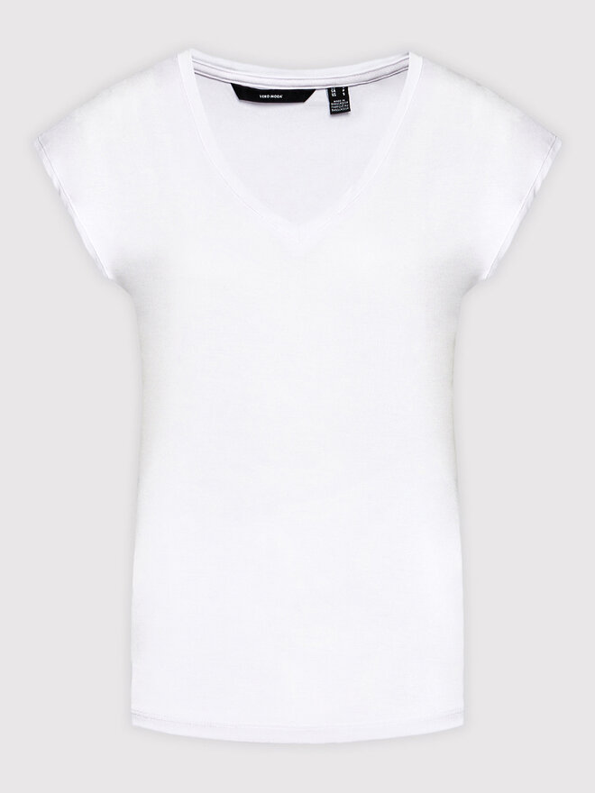 Vero Moda Vero Moda Marškinėliai Filli 10247666 Balta Regular Fit