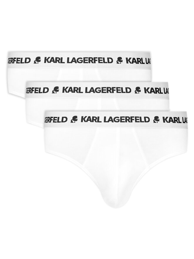 KARL LAGERFELD KARL LAGERFELD Σετ σλιπ 3 τμχ. A1M47152 Λευκό