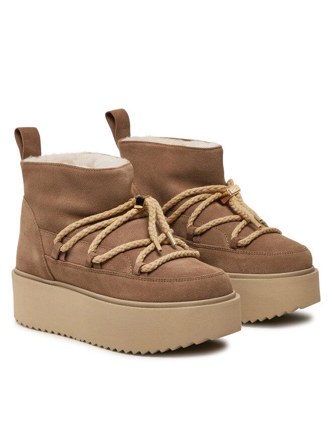 Inuikii Snehule Inuikii Classic Low Platform 75204-004 Béžová