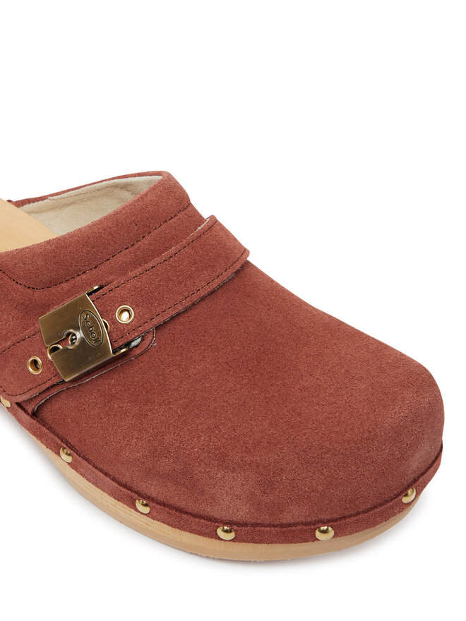 Scholl Pantoletten Scholl Pescura Clog F32326 Braun