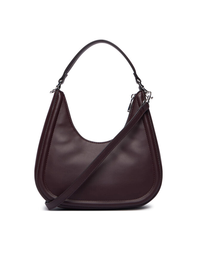Calvin Klein Handtasche Calvin Klein Bold Ck Small Crescent Bag LV04F3561G Dunkelrot