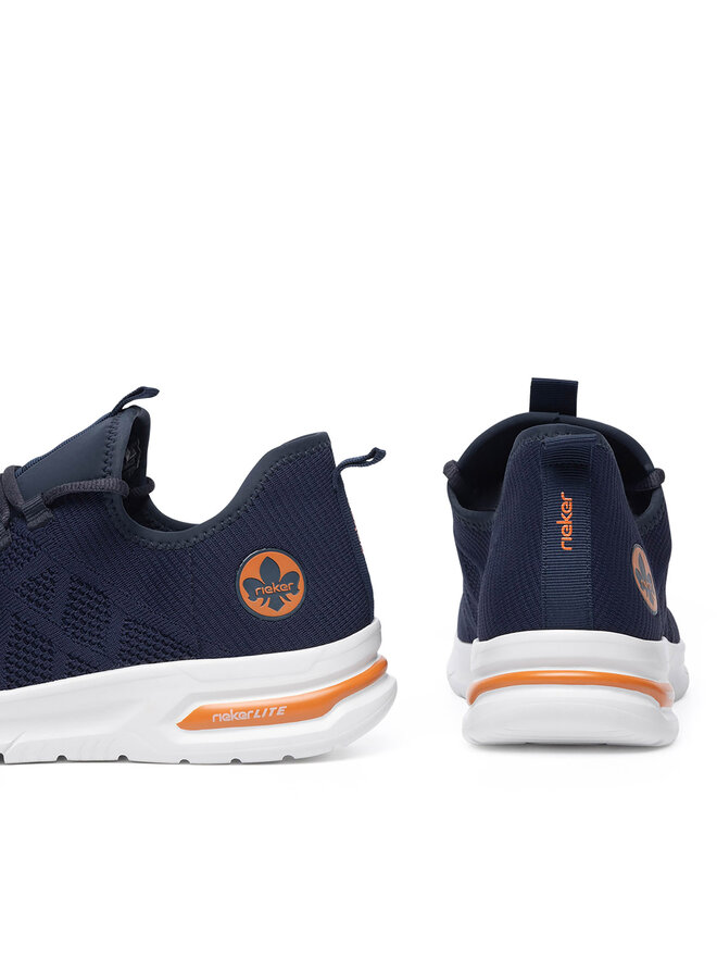 Rieker Sneakersy Rieker B7376-15 Modrá