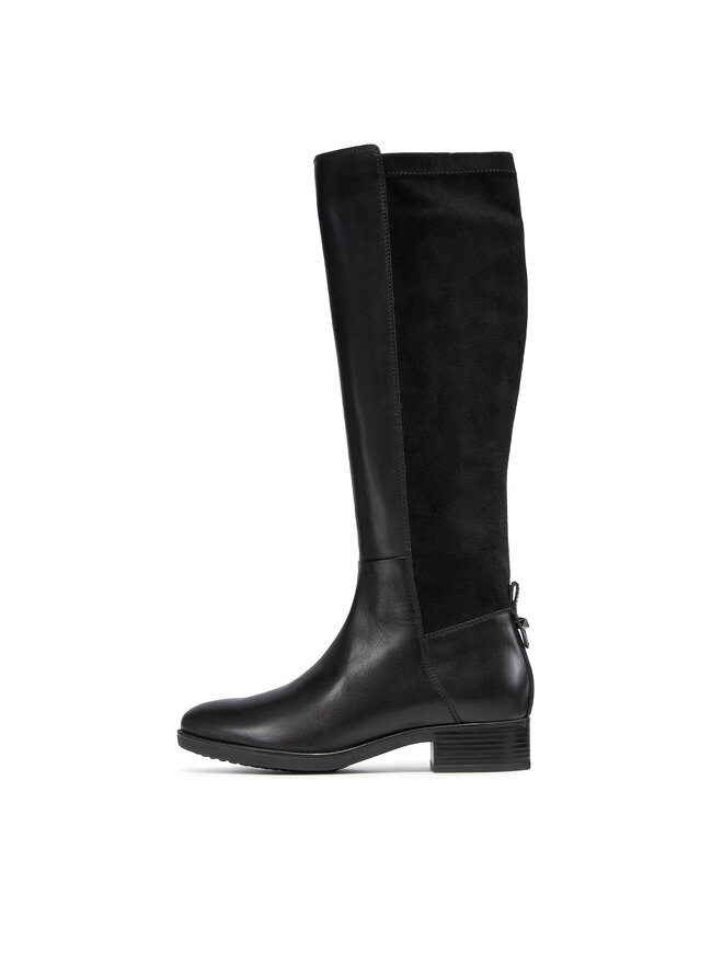 Geox Kozačky Geox D Felicity D D16G1D 043JZ C9999 Černá