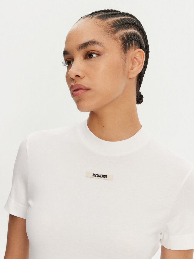 JACQUEMUS JACQUEMUS Camiseta 241JS133-2031 Blanco Regular Fit