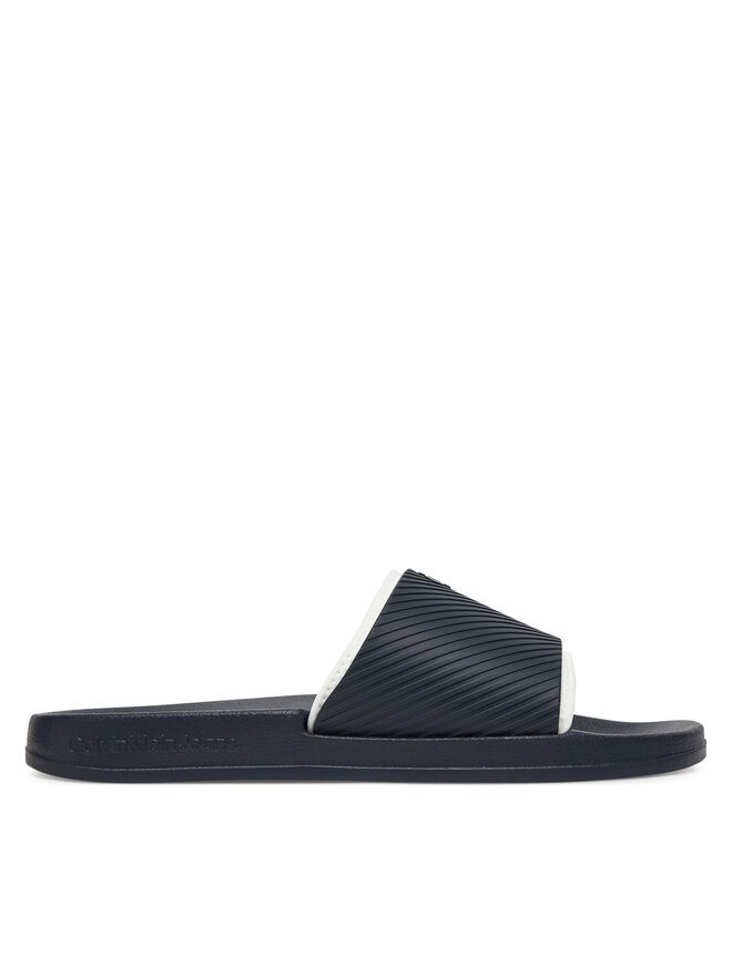 Calvin Klein Jeans Papucs Calvin Klein Jeans Slide Rubber Neoprene Text YM0YM01234 Sötétkék