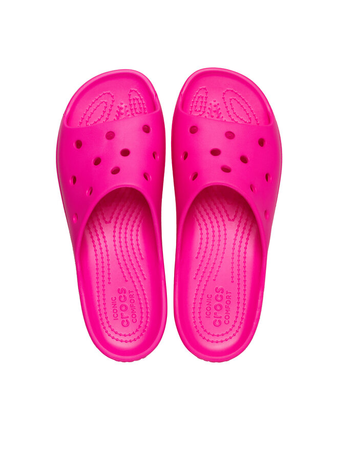 Pantoletten Crocs Classic Platform Slide 208180 Rosa | eschuhe.de