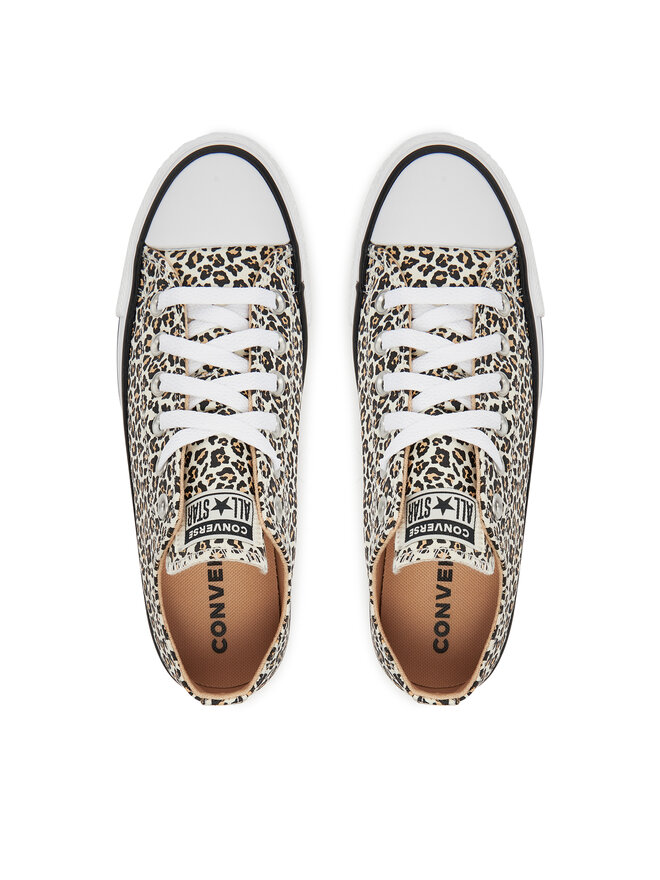 Converse Trampki Converse Chuck Taylor All Star Leopard A14941C Beżowy