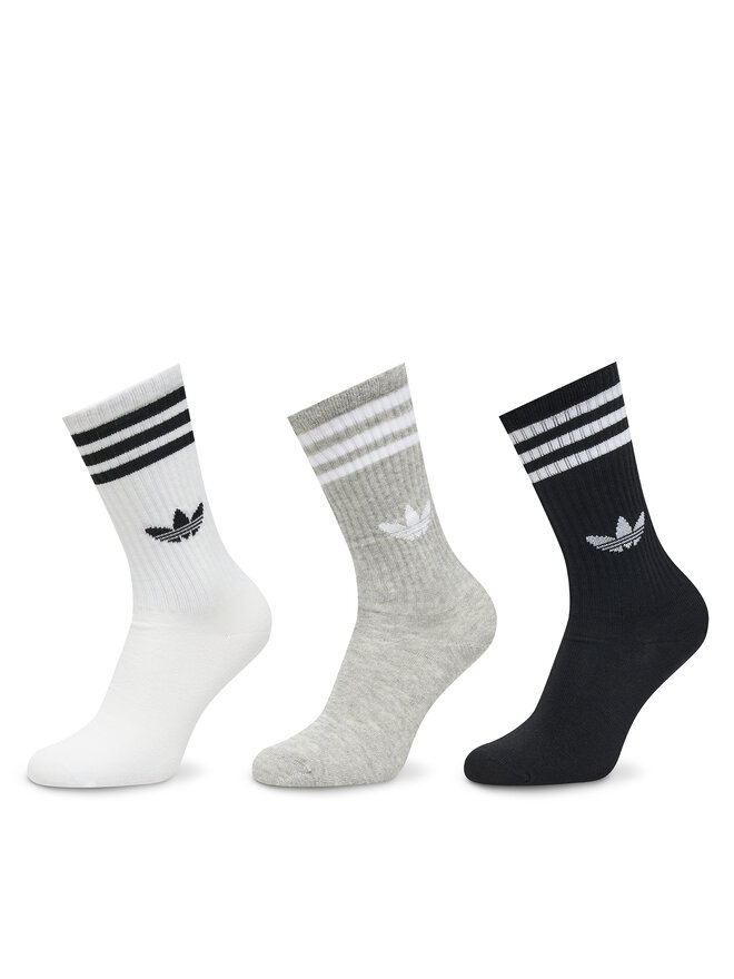 adidas 3 pares de calcetines altos unisex adidas 3-Stripes High JV7418 De color