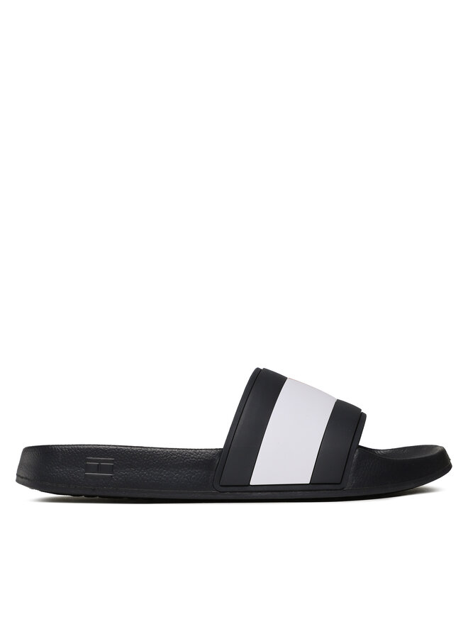 Tommy Hilfiger Šľapky Tommy Hilfiger Rubber Th Flag Pool Slide FM0FM04236 Tmavomodrá