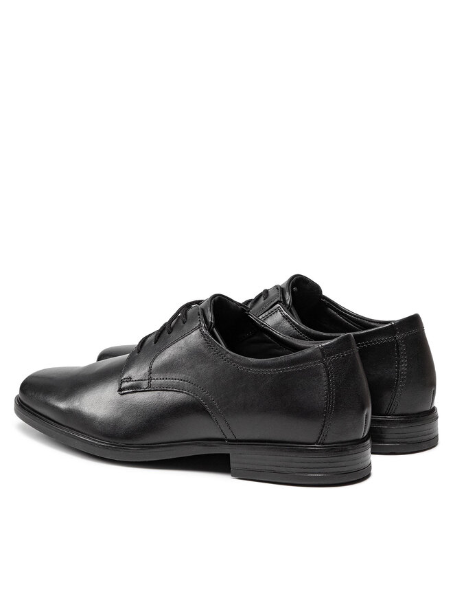 Clarks Īsi apavi Clarks Howard Walk 261612857 Melns