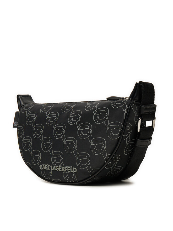 KARL LAGERFELD Ročna torba KARL LAGERFELD A1W30386 Črna